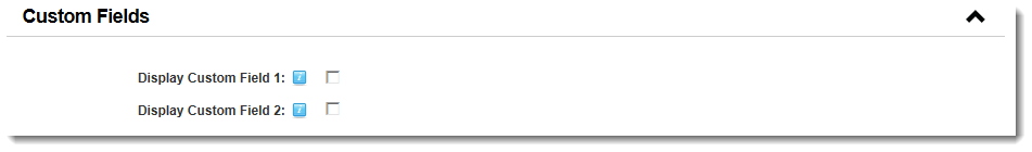 Custom Fields Settings